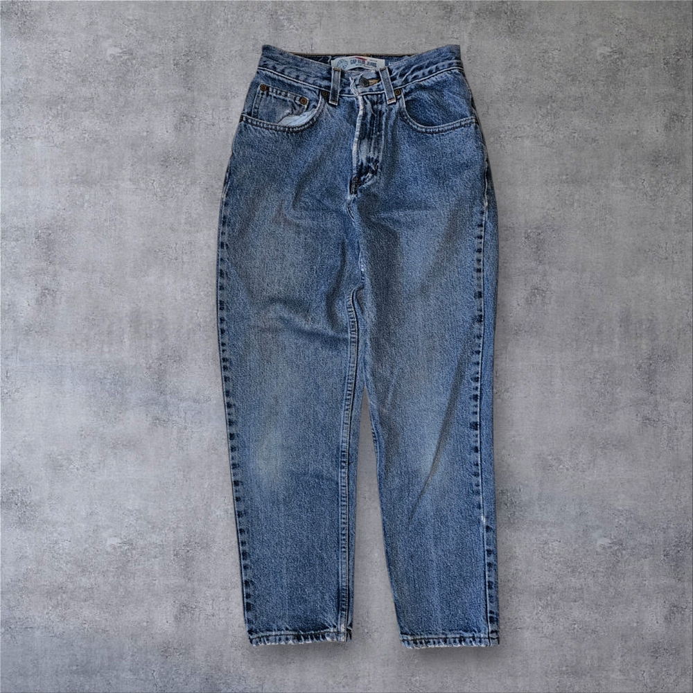 High-Waisted Blue Jeans